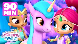 90 MINUTES of Shimmer & Shine's Zahracorn Races & Adventures! 🦄 w/ Leah | Shimmer and Shine