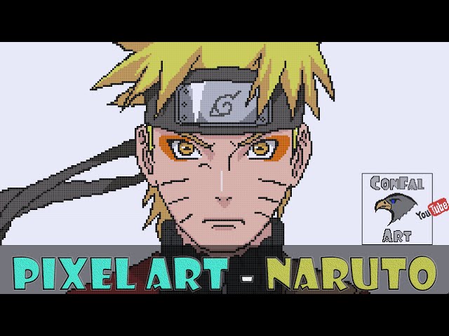 Naruto Shippuden pixel art - Desenho de narutouzumaki2505 - Gartic