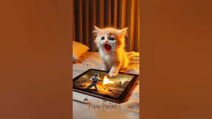 Watch the video about The Kitten Plays PUBG Mobile Game &hearts;️🤣&hearts;️😁 | #anime #ai #pubgmobile #game #cat