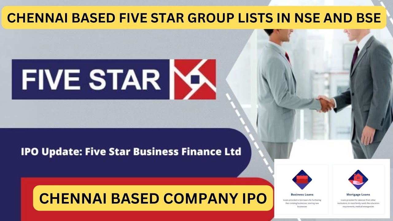 five star business finance limited ipo - chennai based company - share market tamil - nse bse