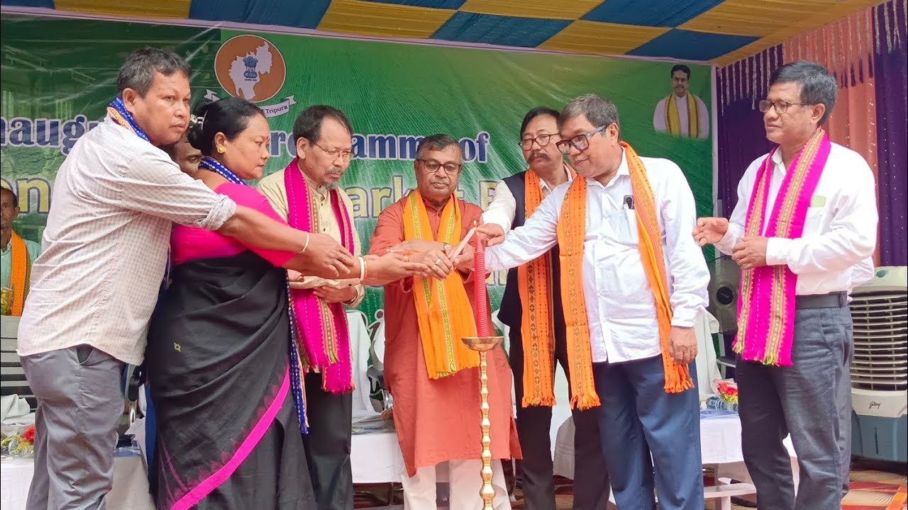 Kulai Bazar Agri produce Market Sed emarket inauguration Khlaikha Montri Ratanlal Nath