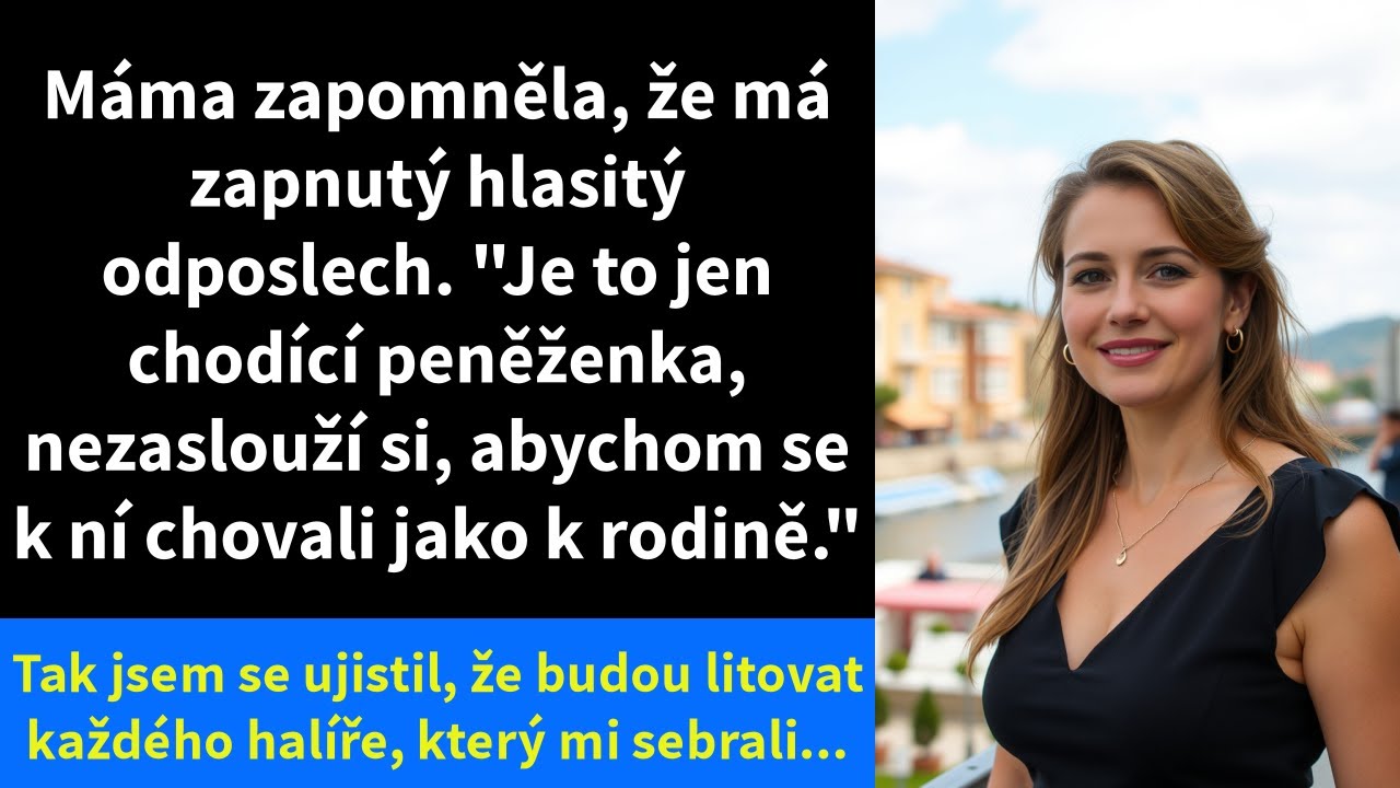 Máma zapomněla, že má zapnutý hlasitý odposlech. 