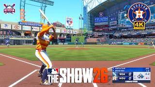 MLB The Show 26 ASTROS vs MARINERS | FIRST GAMEPLAY | PS5 4K 60fps
