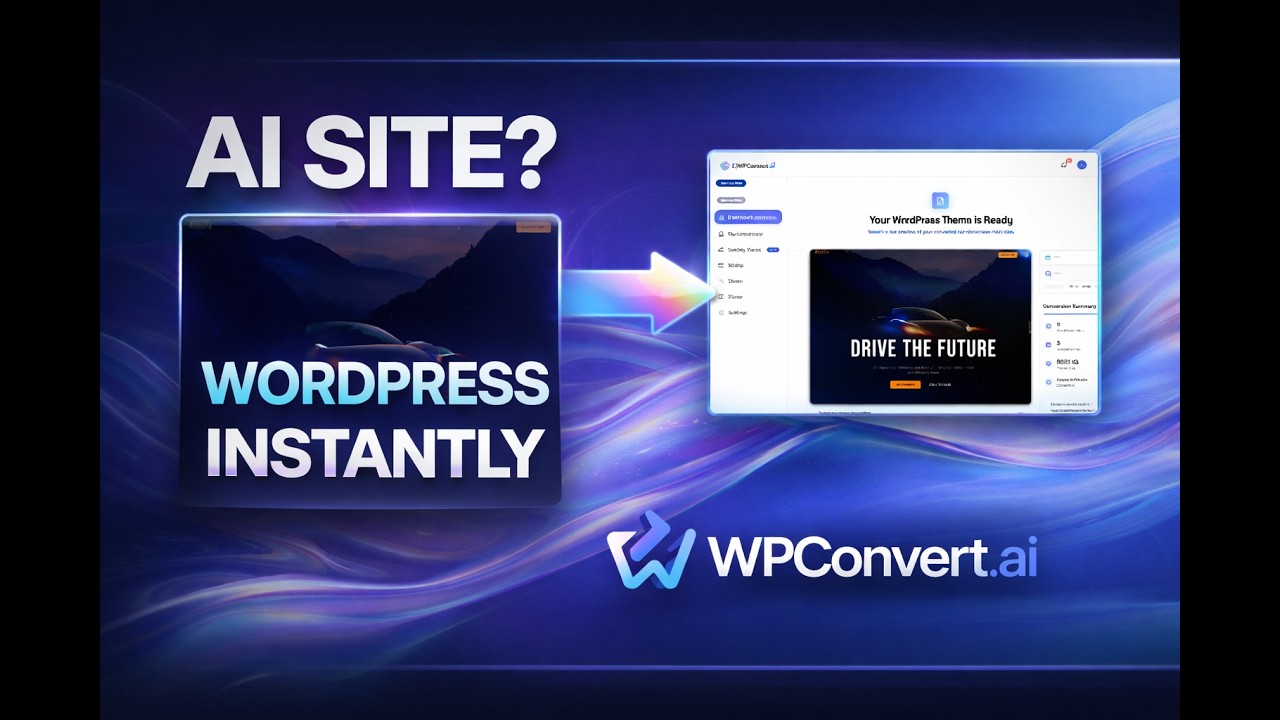 Convert Any AI Website into WordPress Instantly | WPConvert.ai Demo