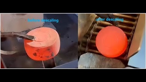 #forging #scale #cleaning  #machine is used in #inductionheating forging billet