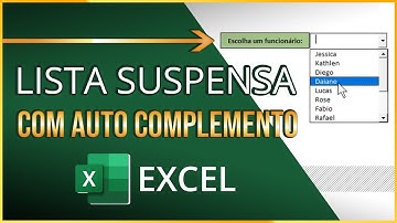 Lista Suspensa no Excel (com Auto Complemento) - Aula de Excel
