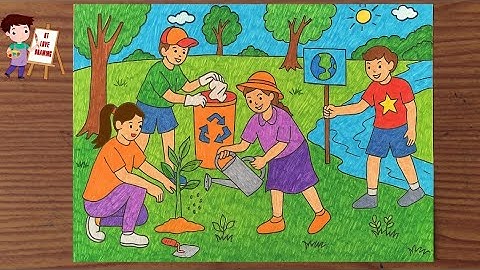 Cách vẽ bố cục trong tranh sinh hoạt | Vẻ đẹp người lao động trong sáng tạo mĩ thuật #1