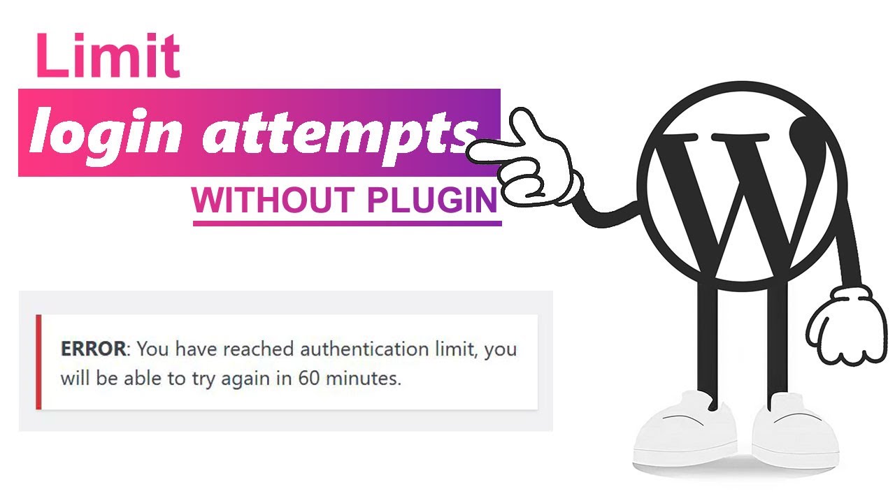 Limit Login Attempts in WordPress without plugins [03] - YouTube