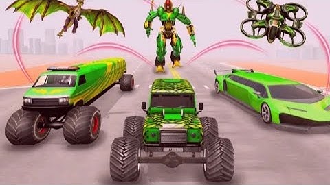 Army Limo Robot car transform game/2 #game#dailygames24