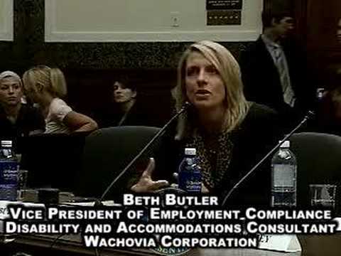 Workforce Investment Act Hearing: Beth Butler