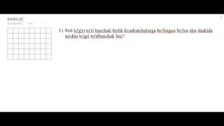 #Combinatorika. Shaklda nechta to'g'ri to'rtburchak borligini sanamasdan topishning oson usuli.