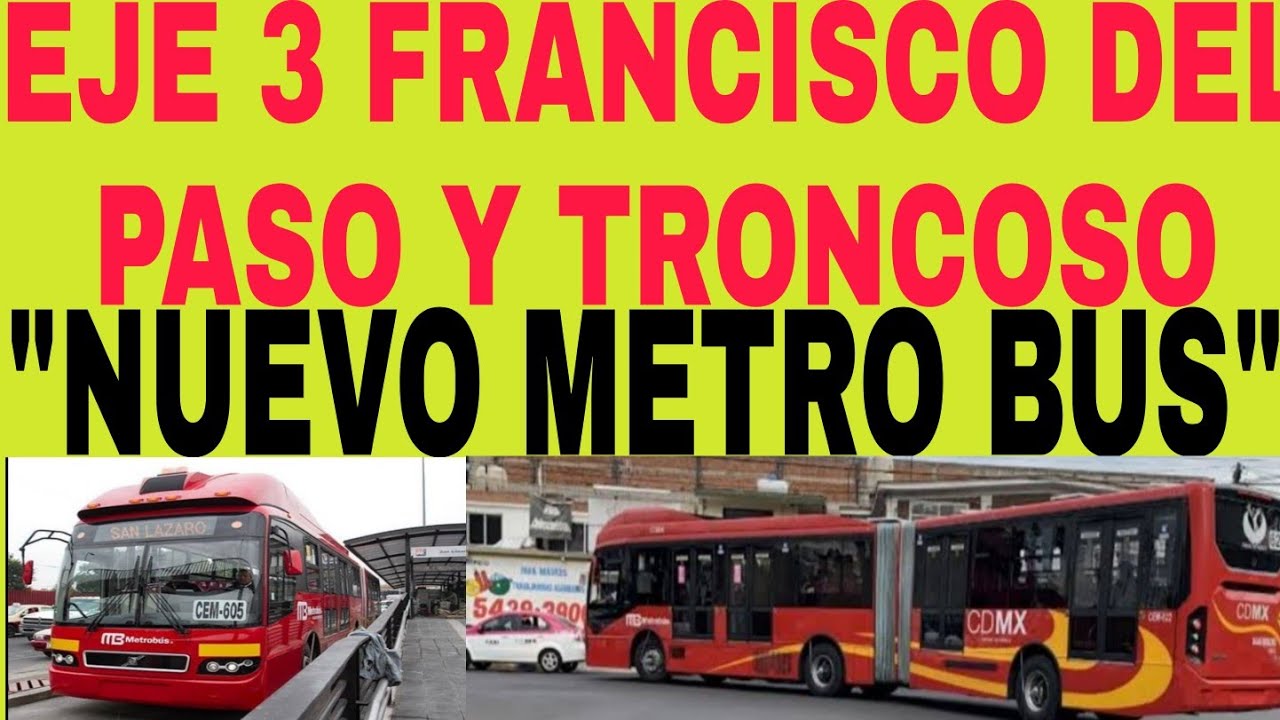 EJE 3 FRANCISCO DEL PASO Y TRONCOSO, ASI LUCE HOY CON LINEA DEL METRO
