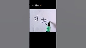Ajay Signature Style I Ajay Signature I Ajay Sign ✍️✨️🔥 #signature #shorts #sign