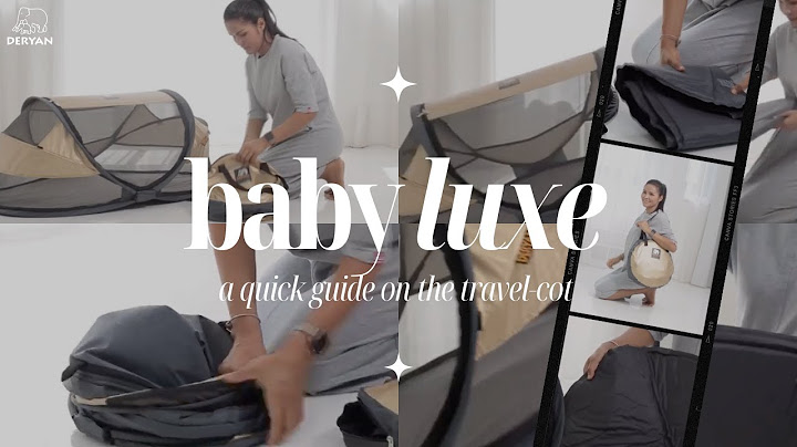 DERYAN Travel cot Baby Luxe - Best pop up travel cot - Beste campingbedje