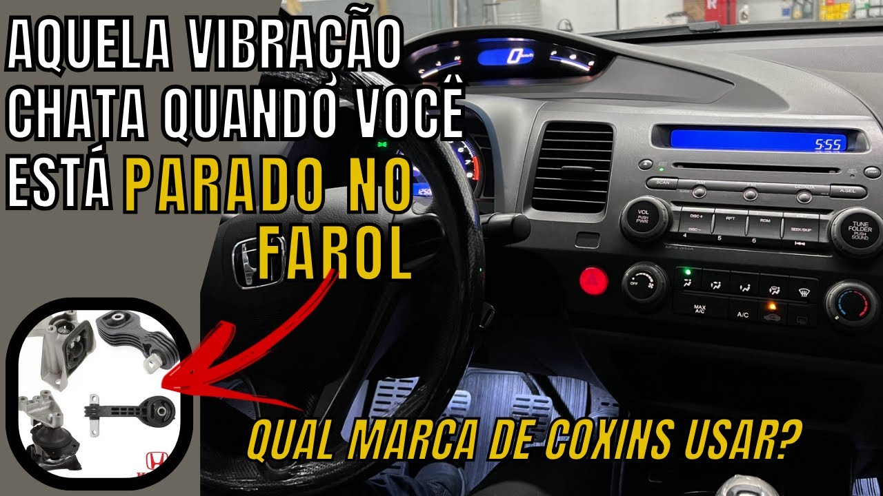 New Civic 2009 Vibrando e quais marcas paralelas de coxins podemos aplicar