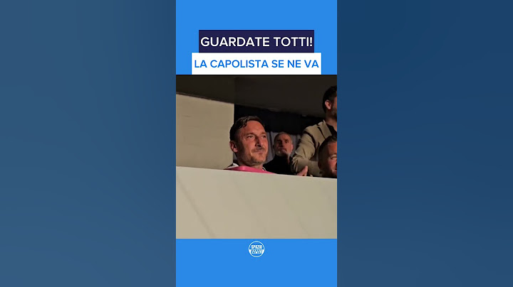 "La capolista se ne va". La reazione di Totti 📹 Peppe Iodice