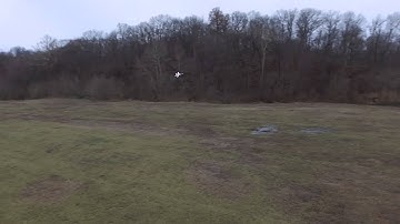 Homemade F-18 Park Flyer on a Cold Winter Afternoon