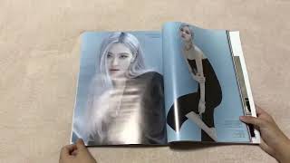 Unboxing W Korea 2020.10 B Type Cover Blackpink Rose Content Taeyeon 10P