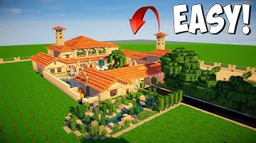 Minecraft: How to Build an Italian Villa - Tutorial ( EPIC MINECRAFT MANSION ) interior