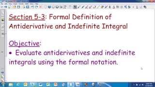 AP Calculus Section 5-3