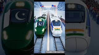 🇮🇳 Indian Train vs 🇵🇰 Pakistani Train ❄️ Ultimate Speed Test! #indiavspakistan #ai #trending #shorts
