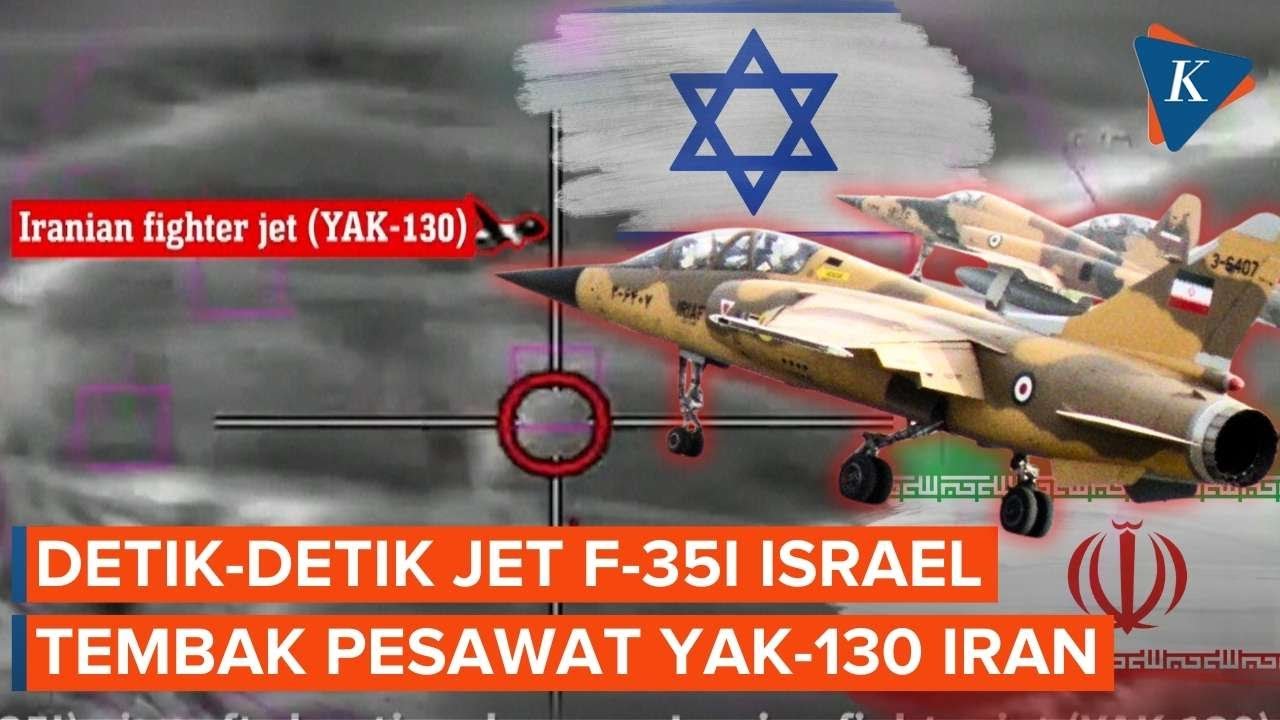 Detik-detik Jet Tempur YAK-130 Iran Ditembak Jatuh Israel