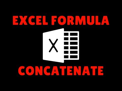 EXCEL 2013 TEXT FUNCTIONS - CONCATENATE