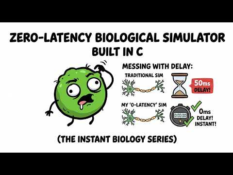 I Built a Zero-Latency Biological Simulator in C