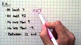 Keywords For Inequalities Youtube