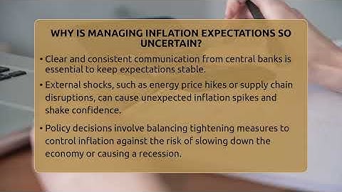 Why Is Managing Inflation Expectations So Uncertain? - Inflation Insight Channel