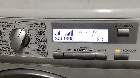 Error E10 - EF4. Avería lavadora Aeg-Electrolux (74950), Solucion.[Fault washing machine, Solution]