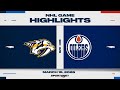 NHL Highlights Predators Gegen Oilers 15 März 2026
