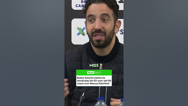 Ruben Amorim claims he would rather play his 63-year-old goalkeeper coach than Marcus Rashford 👀