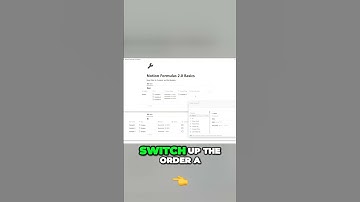 #Notion Formulas 2.0: Show an Entry By A Specific Property