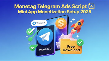 Monetag Telegram Ads Script Free Download | Full Setup Guide for Mini App Monetization (2025)