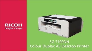 Ricoh SG 7100DN - Colour Duplex A3 GelJet Printer