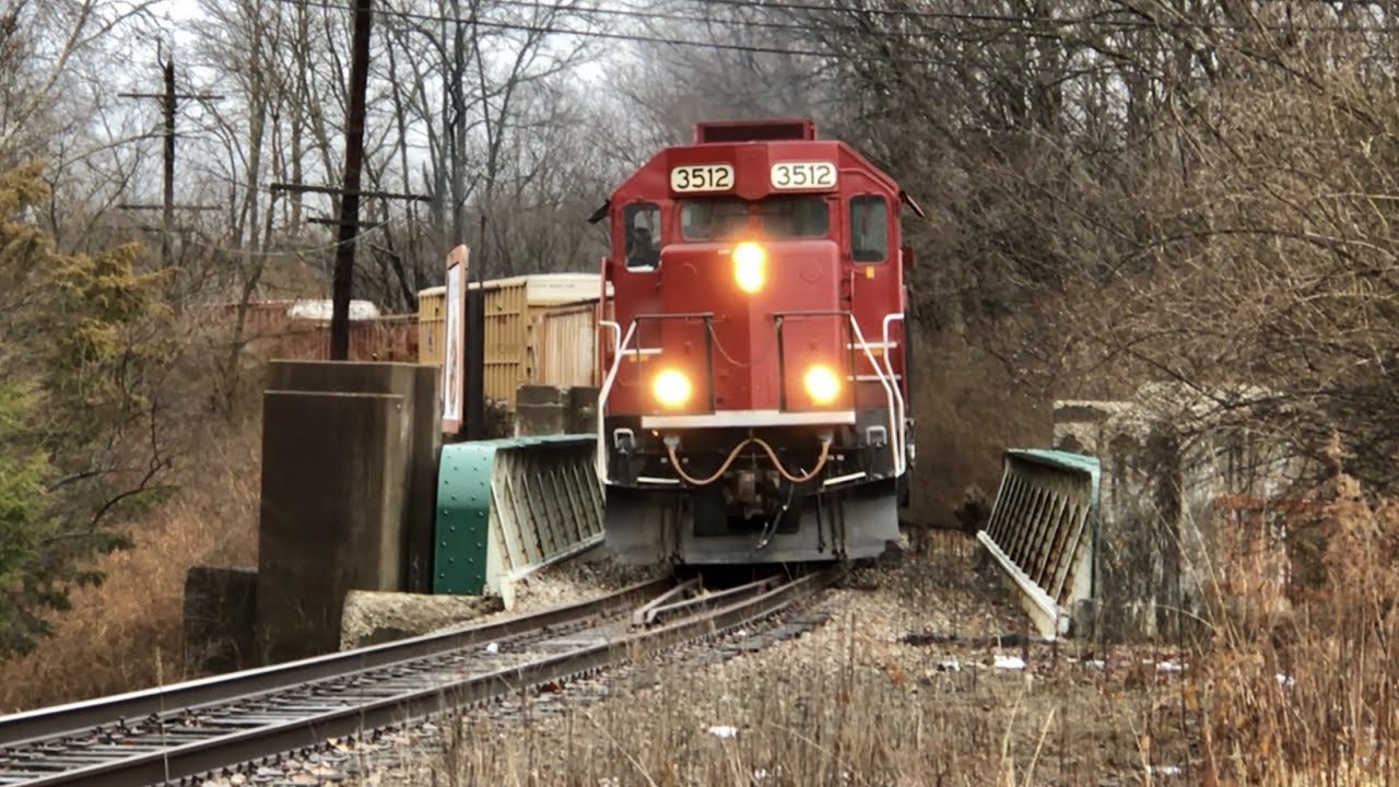 Car On Track, FIRST TRAIN OF YEAR & 4 Train, 2 Locos Front, 1 Middle, 1 Rear, CCET Ry