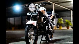 Modifikasi Motor Cb old 2013/2014 simple, Pelak Ring 18,Lampu Bulat Ninja'Knalpot Fu thailand,,