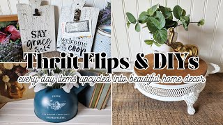 Thrift Flips +DIYs  | Trash To Treasure Spring Projects | Upcycled Home Decor