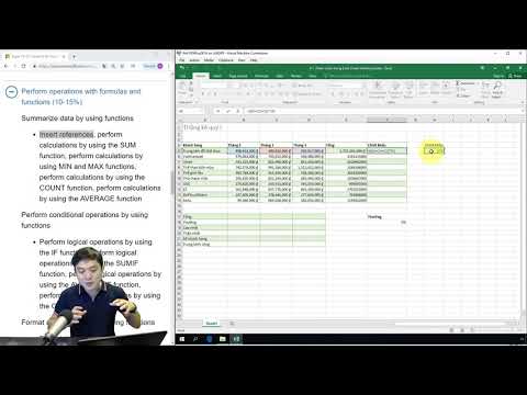 Ôn thi MOS Excel 2016: 4.1.1. Tham chiếu trong Excel (Insert references)