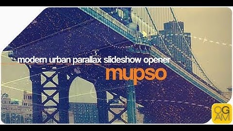 MODERN URBAN PARALLAX SLIDESHOW OPENER ► [ AFTER EFFECTS TEMPLATES ]