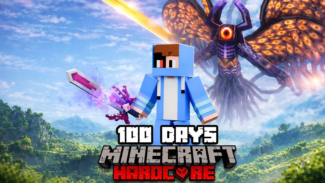 I Survived 100 Days in a DARK FANTASY in Minecraft Hardcore - YouTube