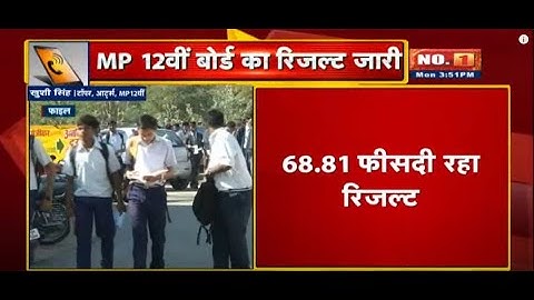 MPBSE 12th Result 2020 Live Updates : मध्यप्रदेश में 68.81 फीसदी रहा रिजल्ट