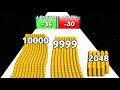 Butter Army Run vs 2048 Run 3D - ASMR Gameplay (All Level Games, New Update)