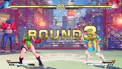 STREET FIGHTER V Cammy vs R Mika