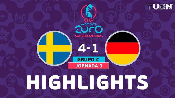 HIGHLIGHTS - Suecia 4-1 Alemania | UEFA Euro Femenina - J3 2025 | TUDN