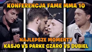 KASJO VS PARKE | CZARO VS DUBIEL NAJLEPSZE MOMENTY KONFERENCJI FAME MMA 10