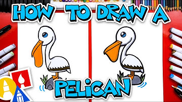 How To Draw A Cartoon Pelican