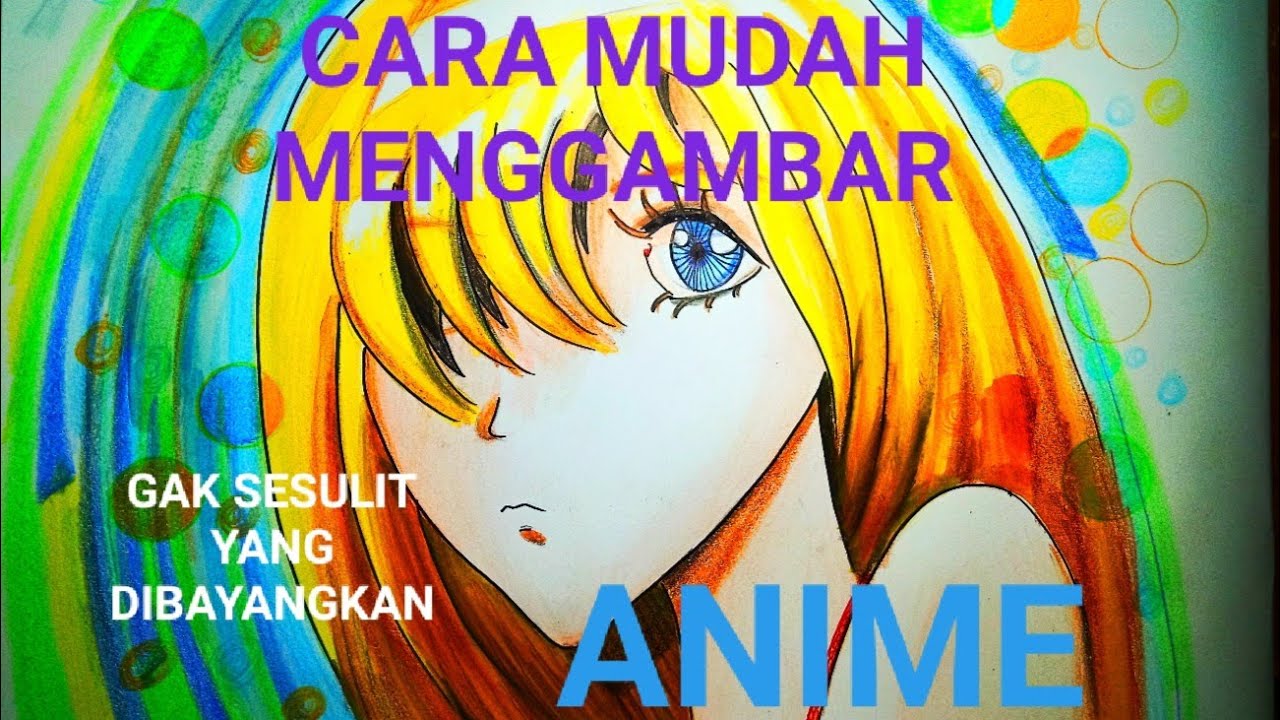 HOW TO DRAW (Japanese Anime) Cara Cepat Menggambar Anime Cantik 