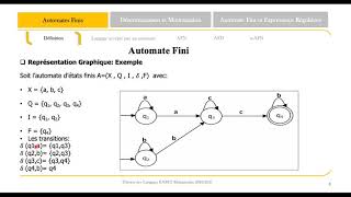 #18 Théorie des Langages et Compilation- Automates à États Finis- Partie 1